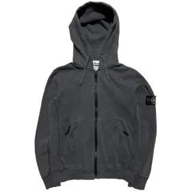 Stone Island Grey Zip Up Hoodie