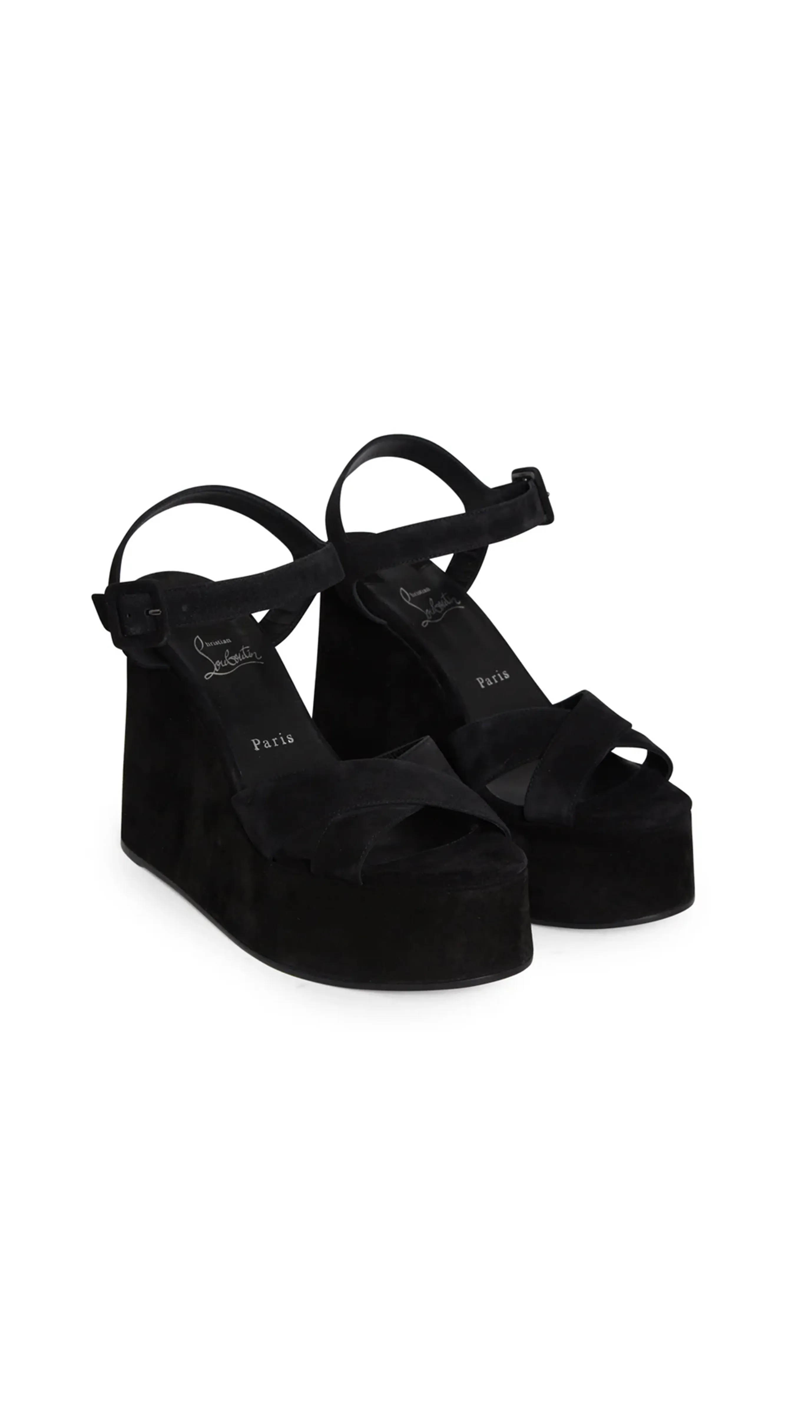 Supramariz Suede Sandal - Black