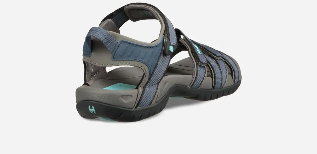 Teva Womens Tirra Strappy Supportive Sport Sandal- Bering Sea