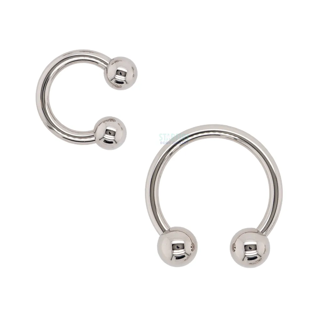 Titanium Circular Barbell - High Polish