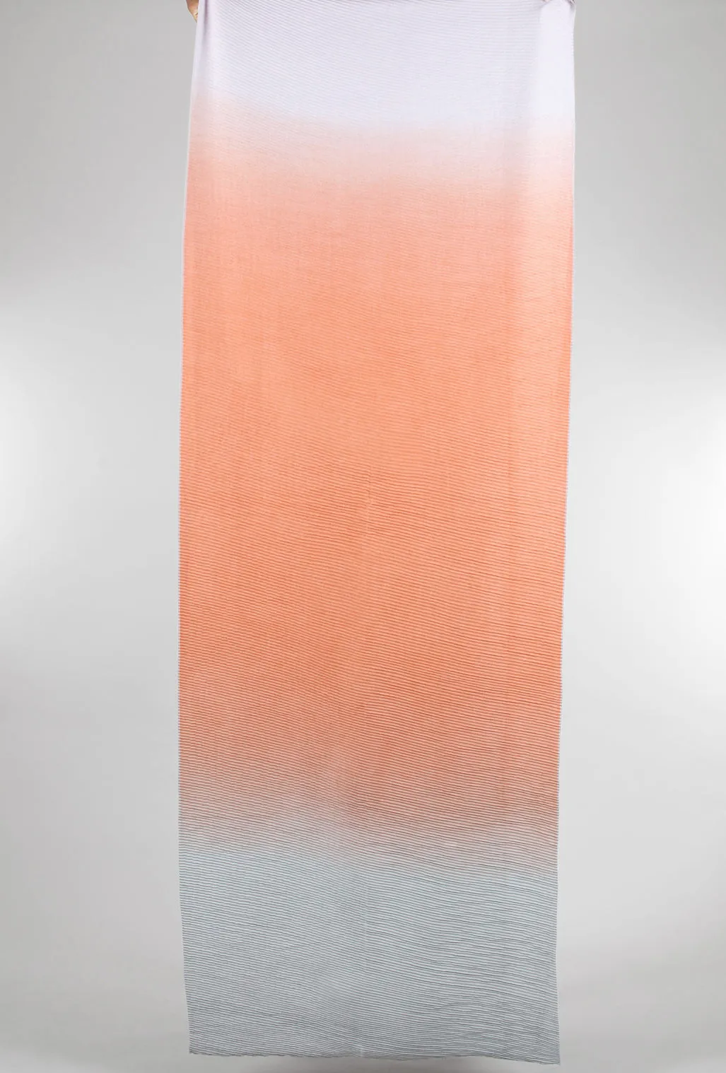 Toasty Fun Ombre Scarf, Rust/Seafoam