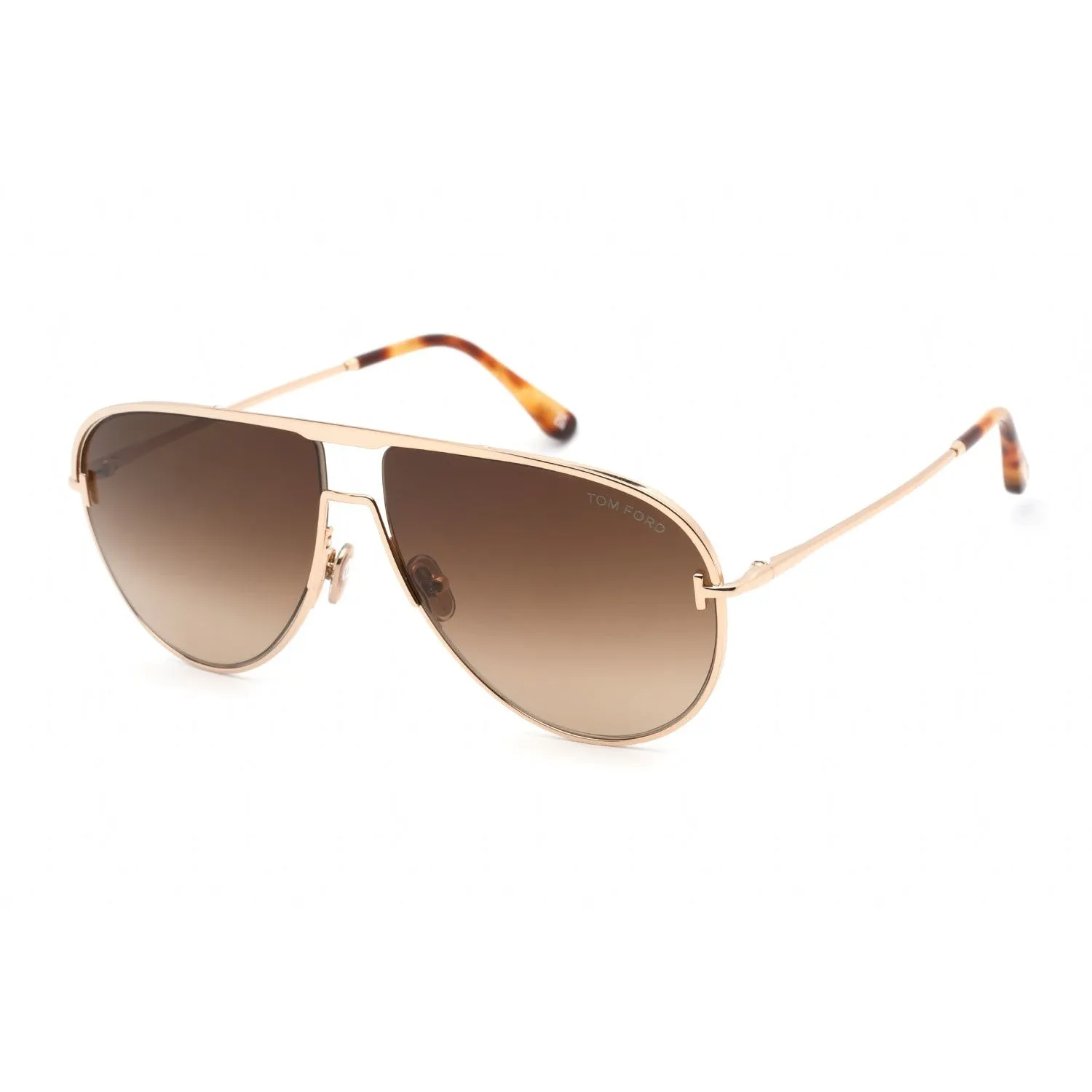 Tom Ford FT0924 Sunglasses Shiny Rose Gold / Gradient Brown