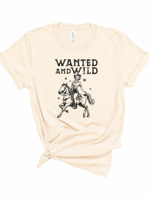 Wanted and Wild Cowgirl Graphic Tee