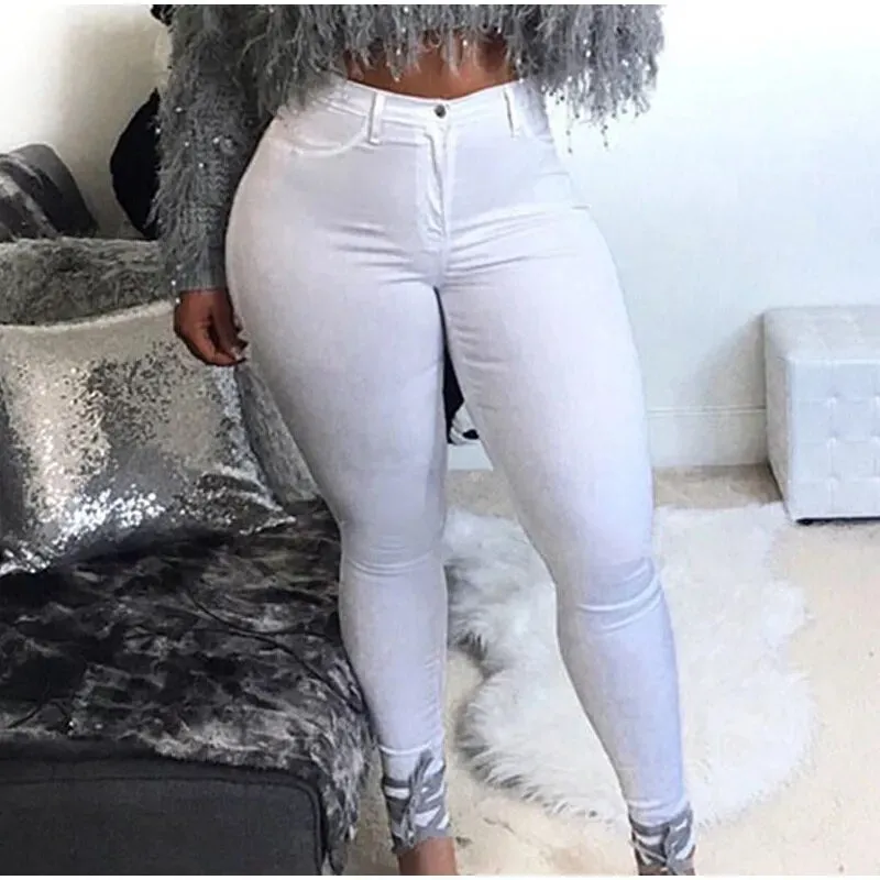 Women's Casual High Waist Bodycon High Stretch Skinny Jeans