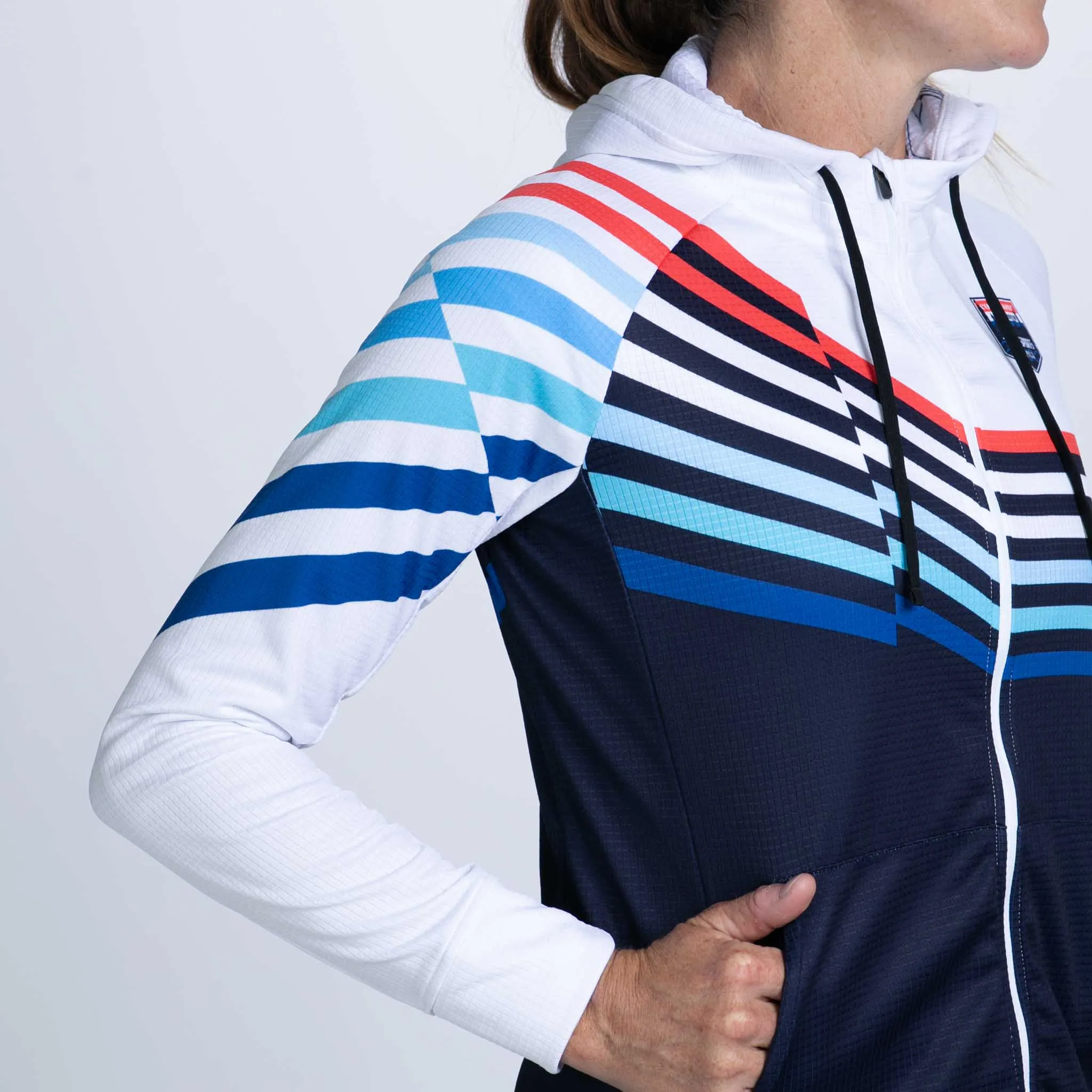 Women's Ltd Run Thermo Hoodie - Cote d'Azur