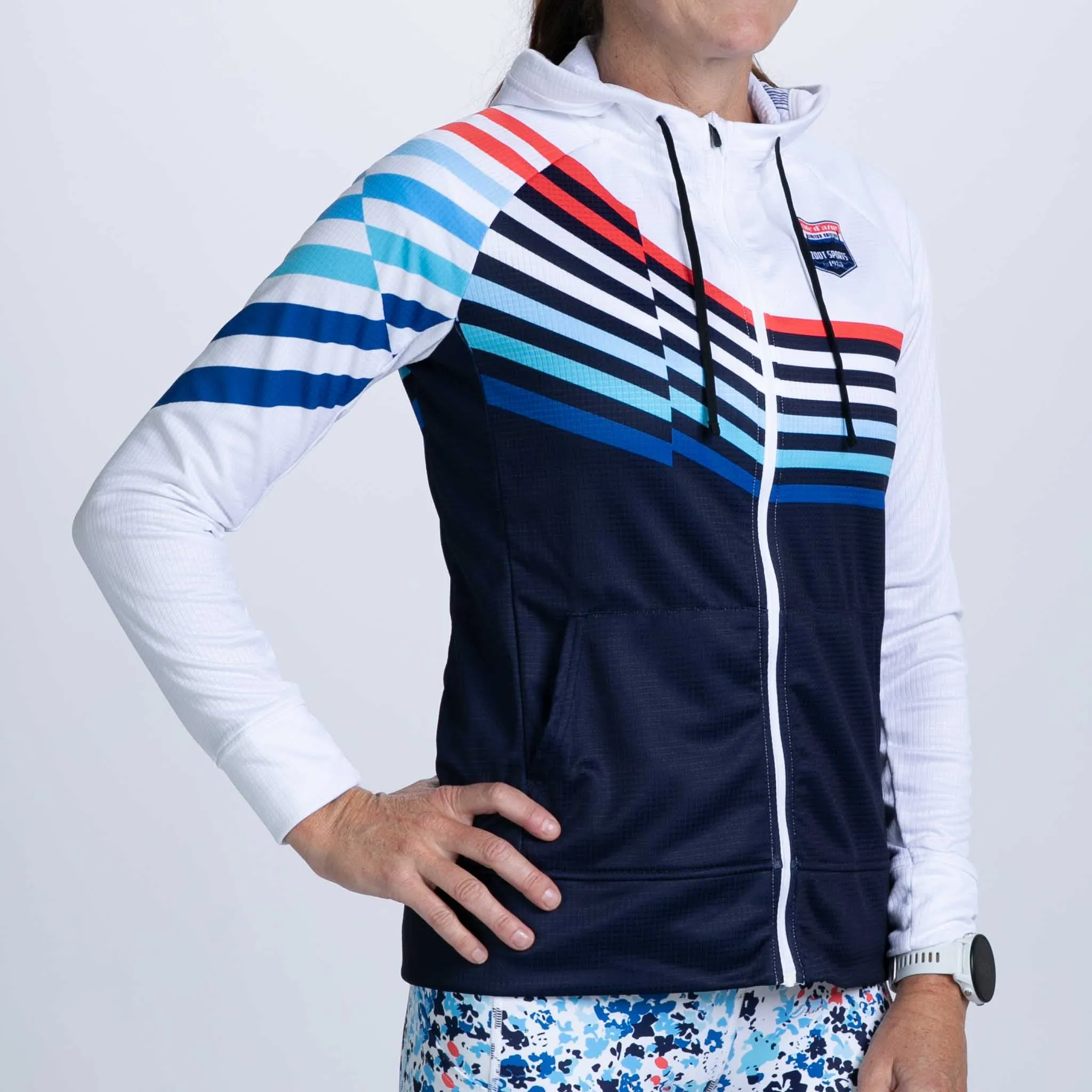 Women's Ltd Run Thermo Hoodie - Cote d'Azur