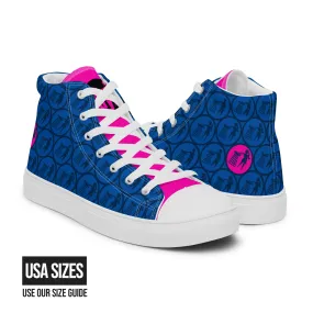 Women’s Tidy Blue / Pink Hi Top Shoes