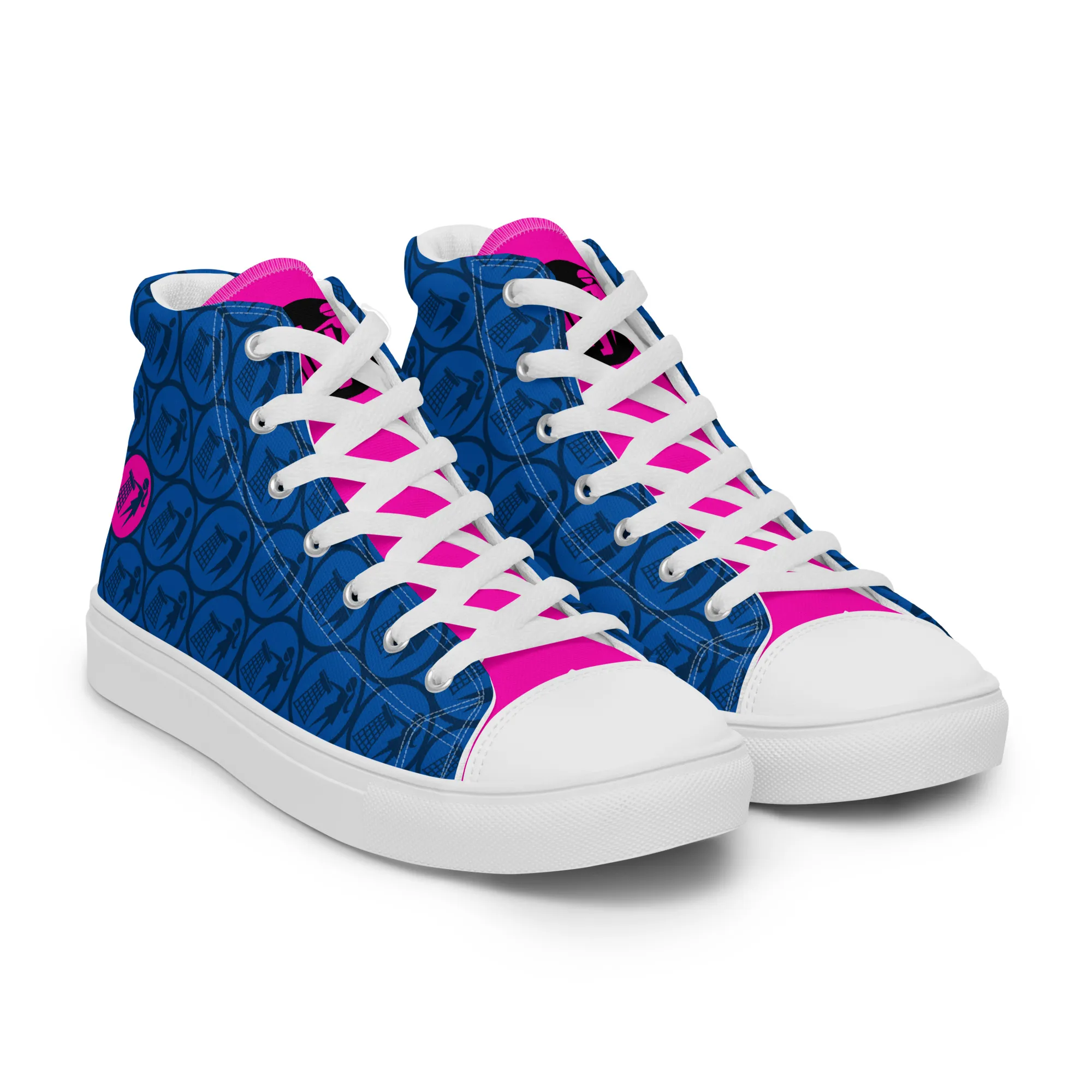 Women’s Tidy Blue / Pink Hi Top Shoes