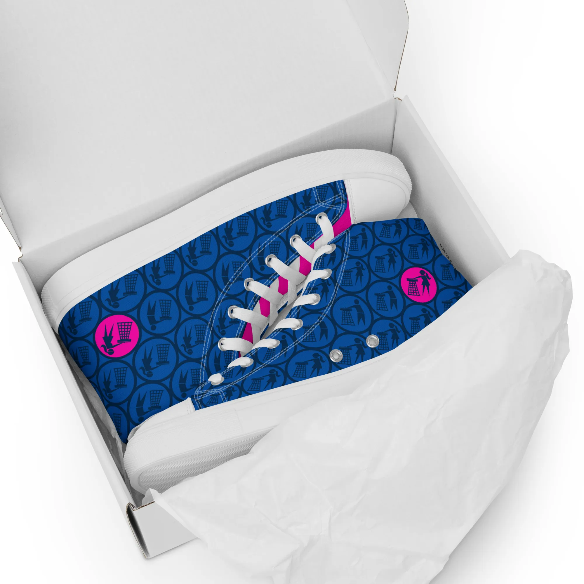 Women’s Tidy Blue / Pink Hi Top Shoes