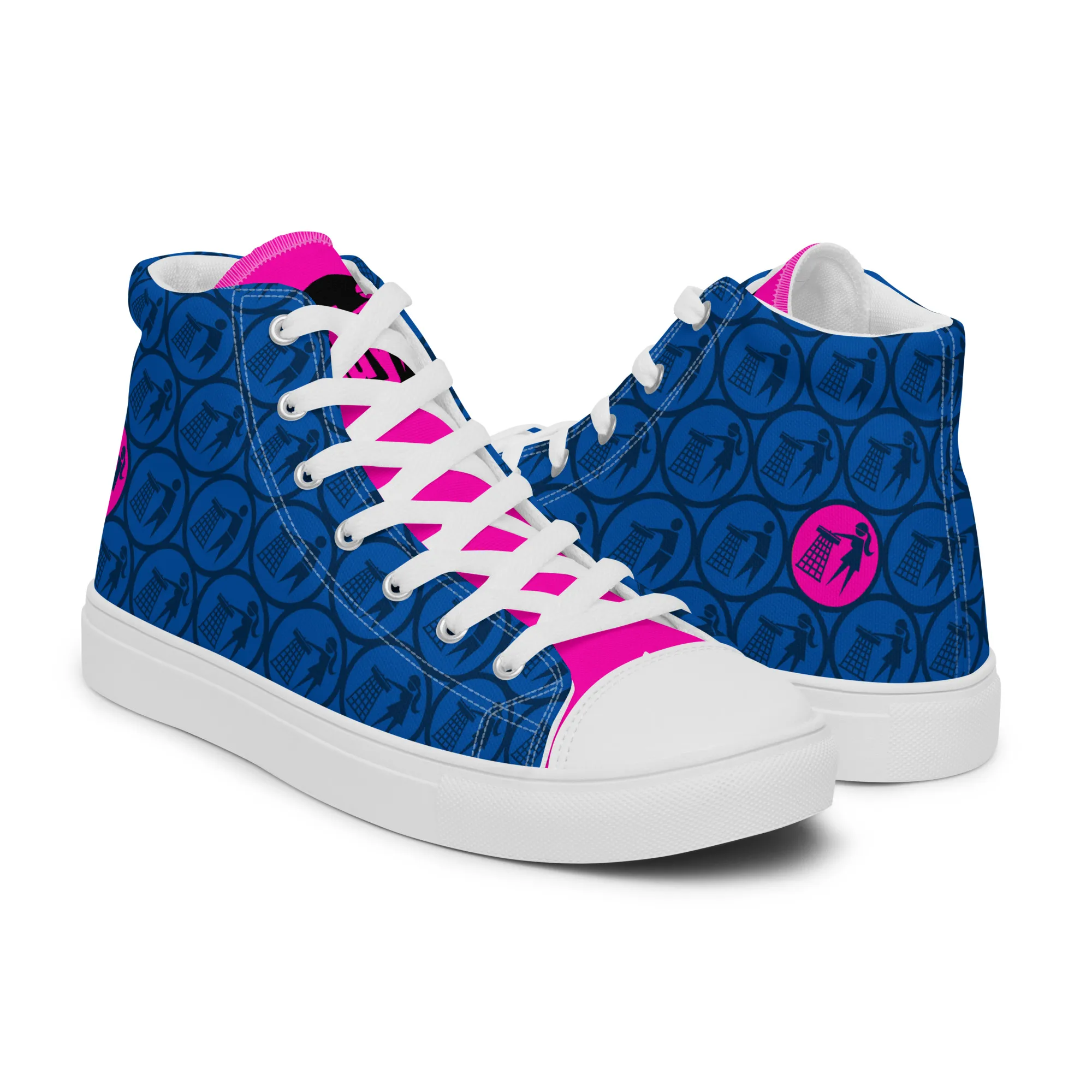 Women’s Tidy Blue / Pink Hi Top Shoes